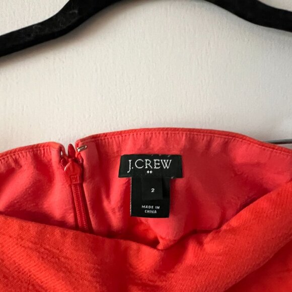 J.Crew bright orange mini skirt - Picture 2 of 2